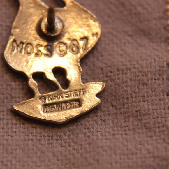 Kirk Steiff Pewter Geese Tie Tac Tack Lapel Pin - Picture 4 of 4